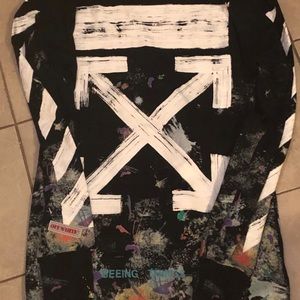 ‼️SOLD‼️Off White Galaxy long sleeve x paint print